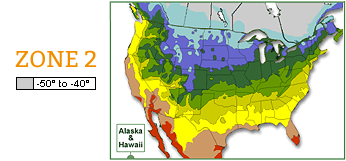 USDA zone 2 map